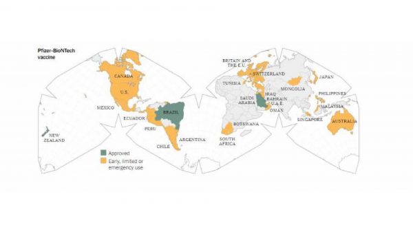 Thailand removed from New York Times’ list of countries acquiring Pfizer vaccines