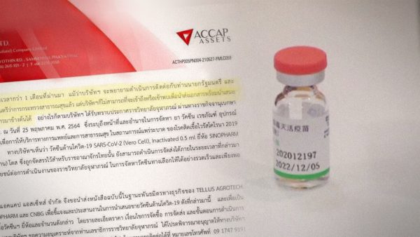DES ministry considers legal action against property firm’s claims about procuring Sinopharm vaccine for Thailand