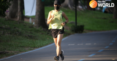 Joggers resume their routine this morning as Bangkok parks reopen