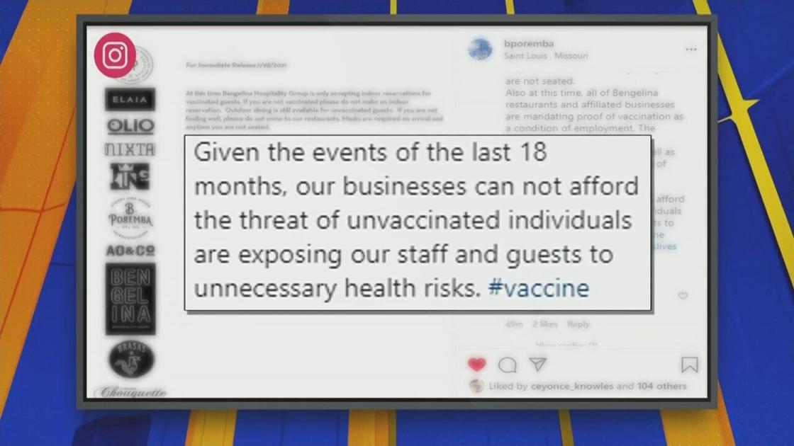 Restaurant group not accepting indoor reservations for unvaccinated customers | News