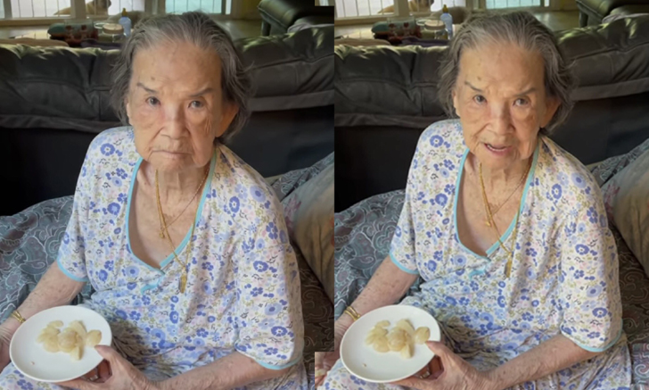 แม่ไม่ดื้อ! “คุณยายมารศรี” ในวัย 100 ปี โดนลูกดุเบาๆ เอ่ยปากขอโทษน่าเอ็นดู