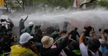 Thai police fire rubber bullets at protesters as Covid failures fuel anti-government anger