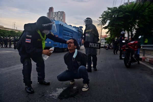 35 protesters detained, weapons seized during Sunday’s protests in Bangkok