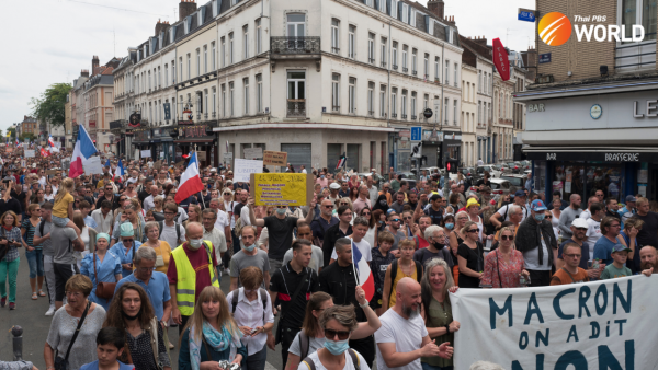 Anti-vaccine demonstrates in France for sixth weekend