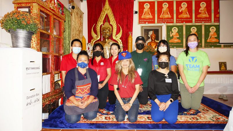 October 10, 2021 Vaccine Clinic at Wat Pa Temple