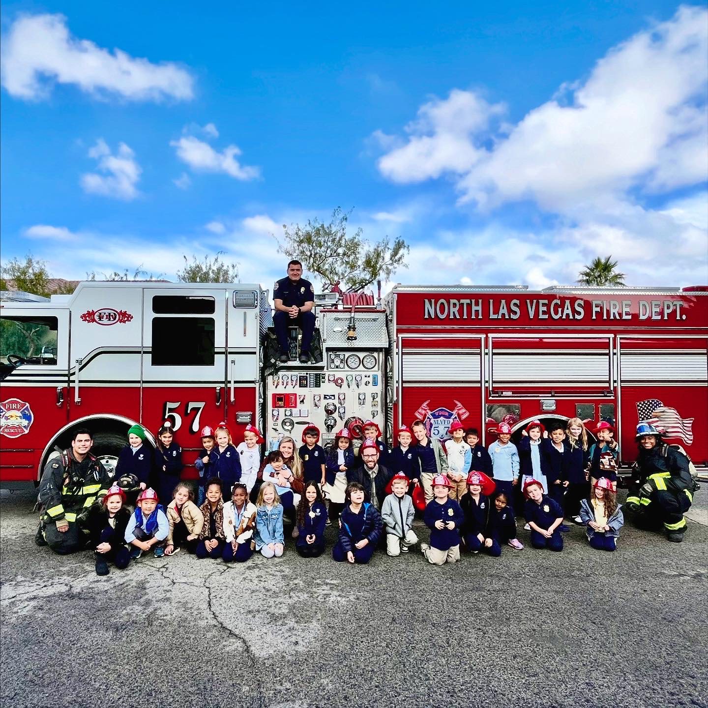 North Las Vegas Fire Station 57 welcomed some special guests North Las Vegas Fire Station 57 welcomed some special guests