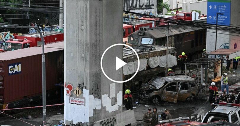 Train Crashes Into Bangkok Traffic, Killing at Least 8 People