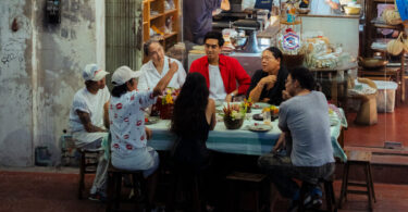 On a Hot Night in Bangkok, a Dinner on the Sidewalk